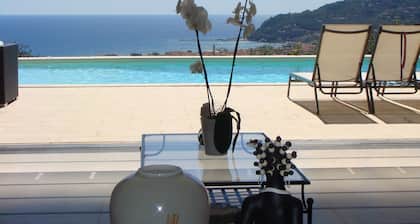 Charming Italian villa surrounded by olive and pine trees - Panoramic bay view