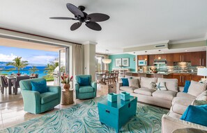 TV, DVD player, stereo