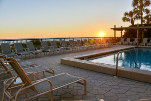 A heated pool