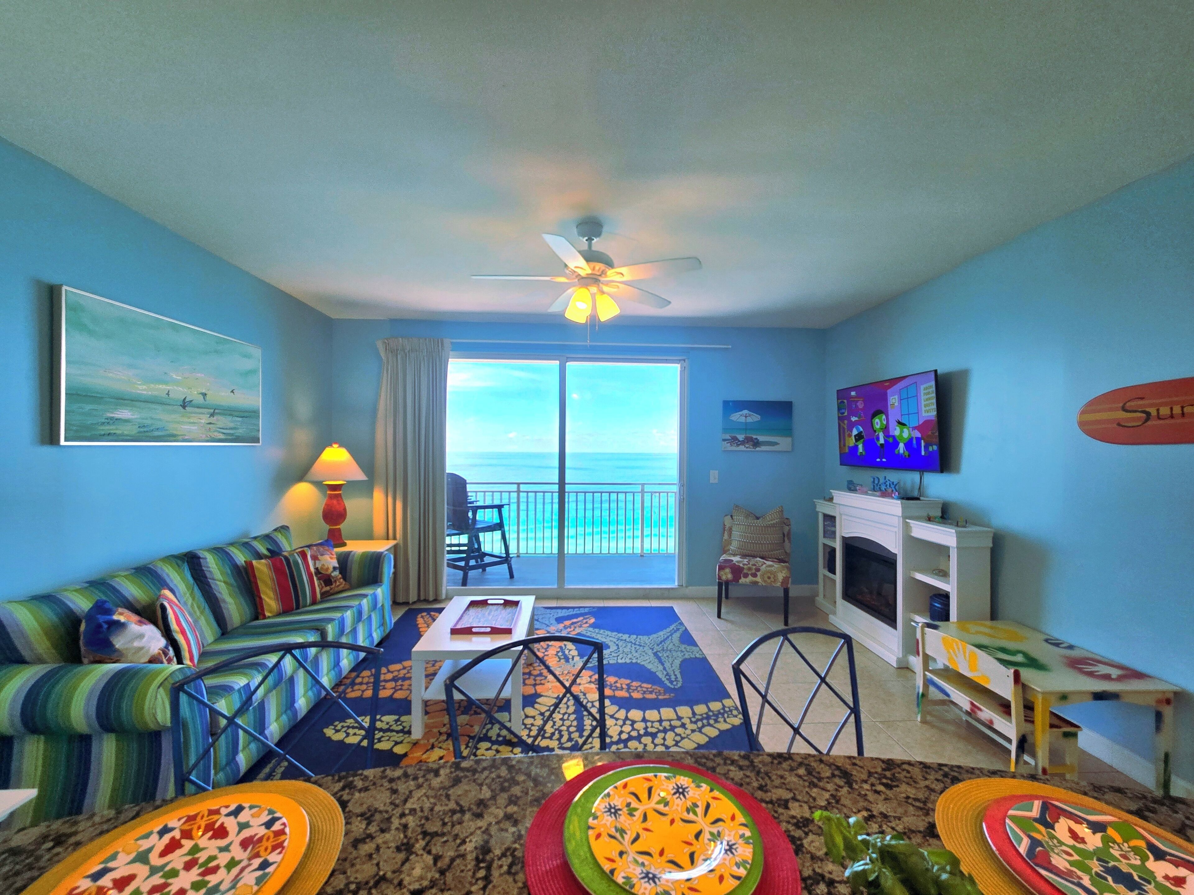 Smart TV, chimenea y tenis de mesa 