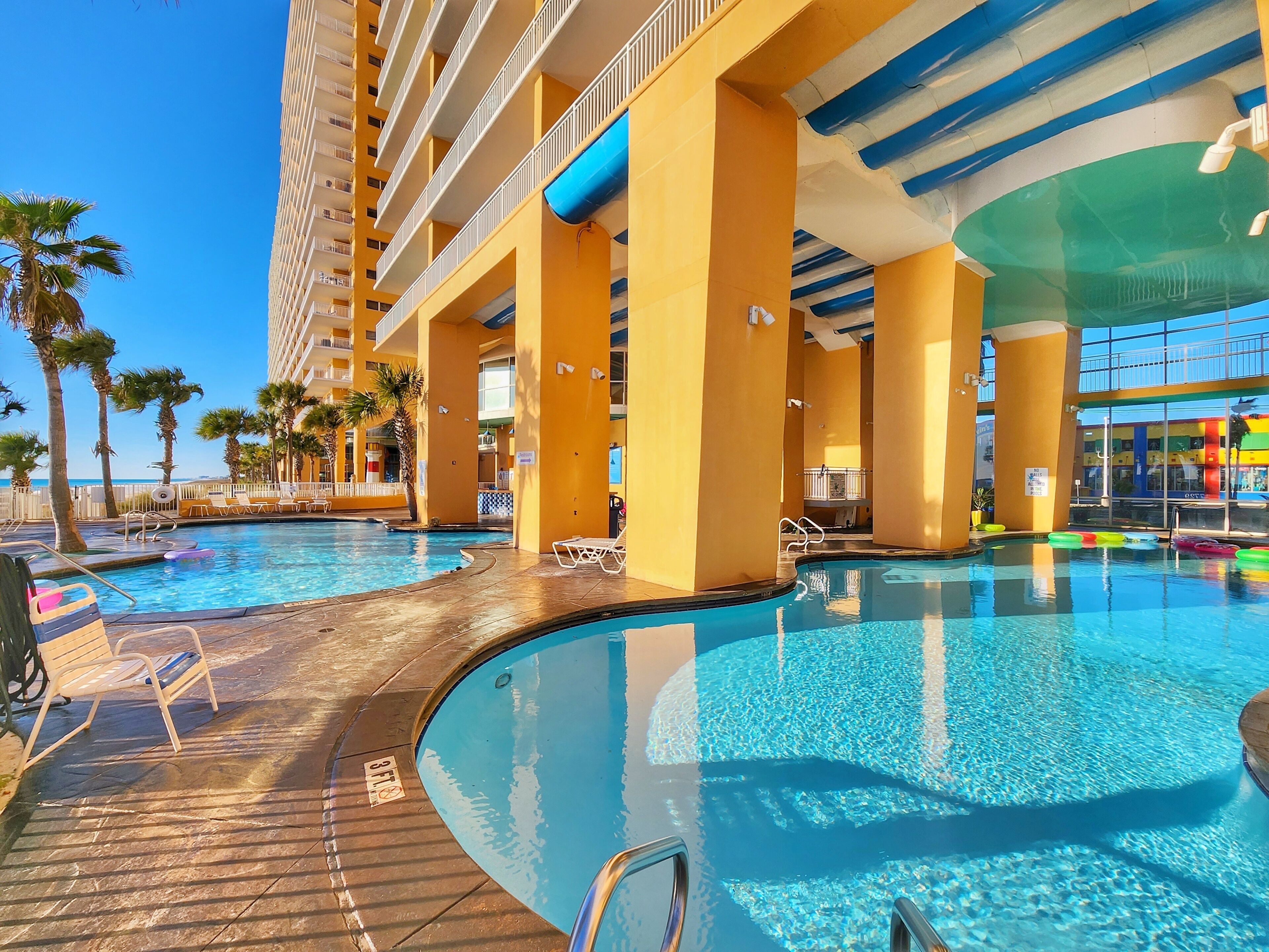 Indoor pool, outdoor pool