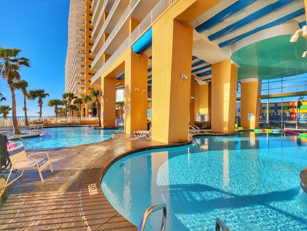 Indoor pool, outdoor pool