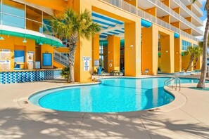 Indoor pool, outdoor pool