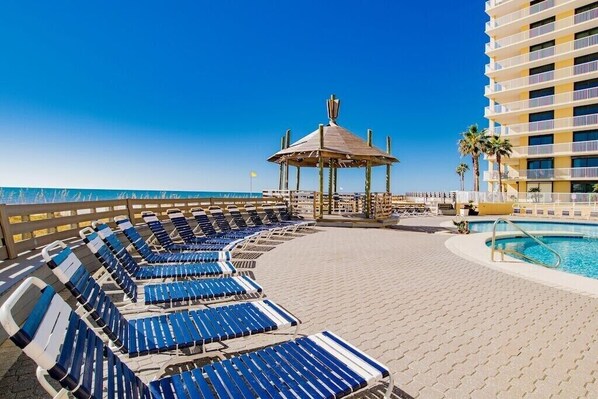 Indoor pool, a heated pool - Summer House 301B | Beach front with beach views and deck access from every room! (Orange Beach)