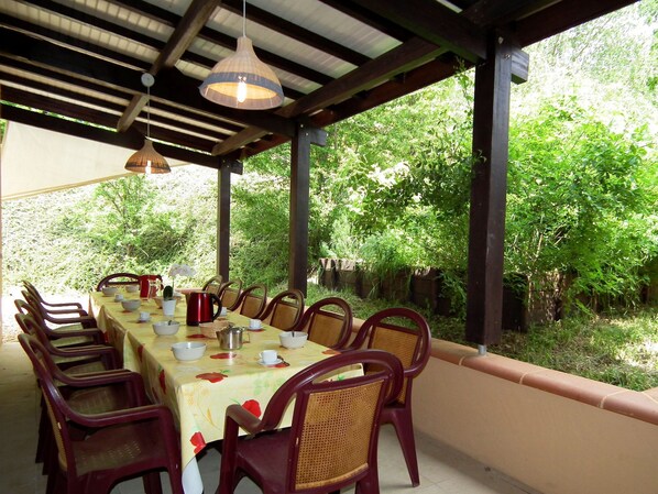 Opções para refeição ao ar livre