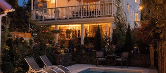 Elegant licht gevuld Hudson spa-huis met designsauna. Zwembad: 2020! 