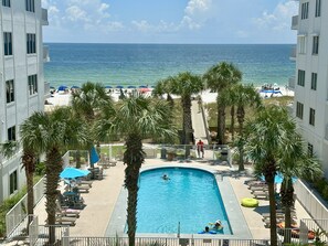 Outdoor pool, a heated pool - Craving Beach Getaway! Open Nts 5★ Ground-Floor Condo-Steps to White Sand & Pool (Orange Beach)