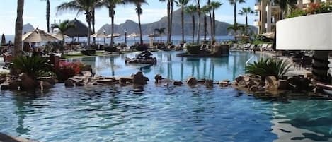 A heated pool
