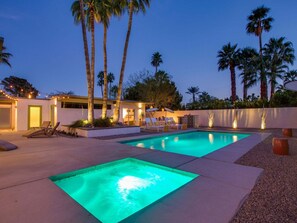 A heated pool
