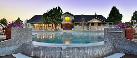 Indoor pool, a heated pool