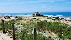 Beach nearby, sun-loungers