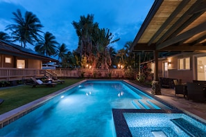 Una piscina riscaldata