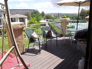 Outdoor dining - Relax in this Large Sports Village Condo with a Big Deck and Nice Views! (St George)