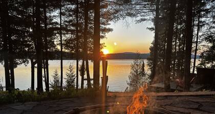Direct waterfront overlooking forever wild forest on a hidden dead end street