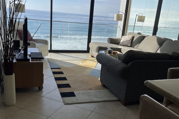 Living Room with White Water Views!
