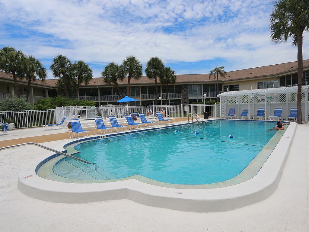 A heated pool