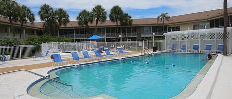 A heated pool