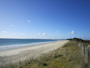 Vlak bij het strand