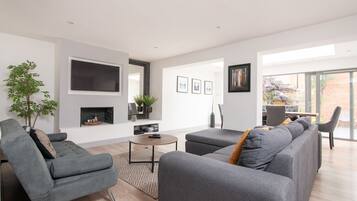 Smart TV, video games, DVD player, books