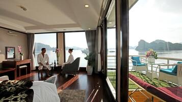 Suite, 1 Queen Bed, Balcony, Bay View | Minibar, in-room safe, desk, blackout curtains