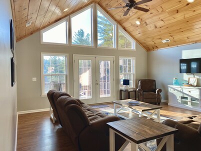 Lake James Waterfront with Dock, Pool, Kayaks and Paddle Boards!