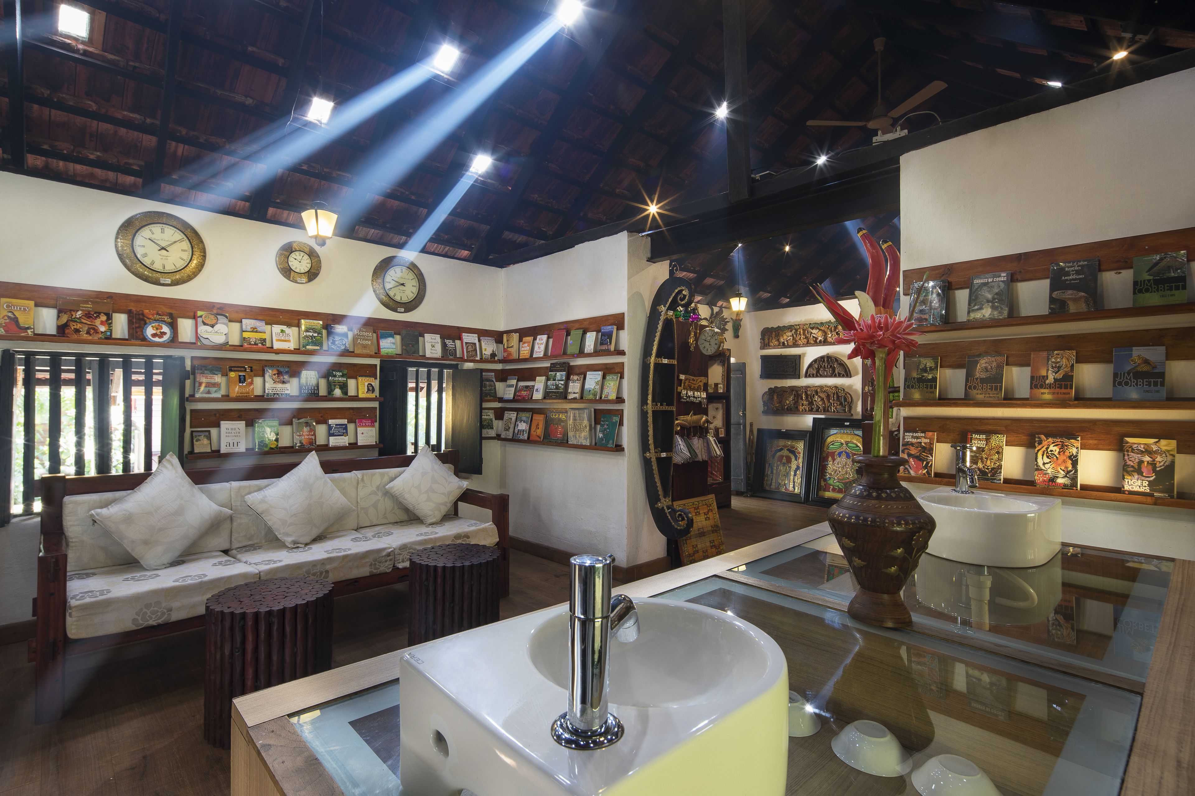 eden lotus cottage (child below 12 years strictly not allowed) | living area | flat-screen tv