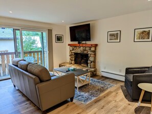 Fireplace, DVD player