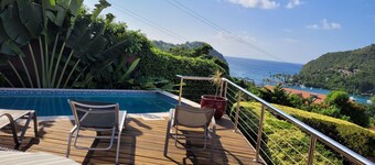  Couples Retreat-Private Pool-Scenic View@Marigot Bay& Envions-Mins to Beach-2BR