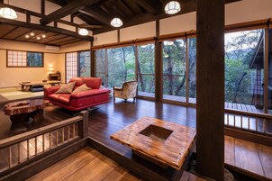 Flat-screen TV, DVD player