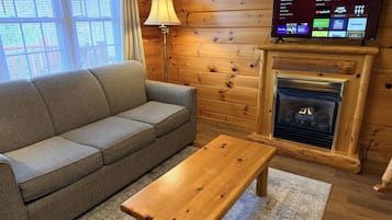 TV connectée, cheminée