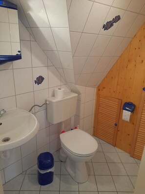 Shower, toilet paper - Sunset apartment (Fuhlendorf)