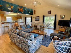 TV - No Fools No Fun:  Private pool with a wonderfully landscaped yard. (Ocracoke)