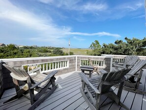 Terrace/patio - Safe Harbor:  Expansive views of the salt marsh, maritime forest. (Ocracoke)