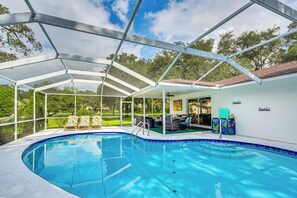 A heated pool