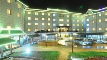 Front of property – evening/night