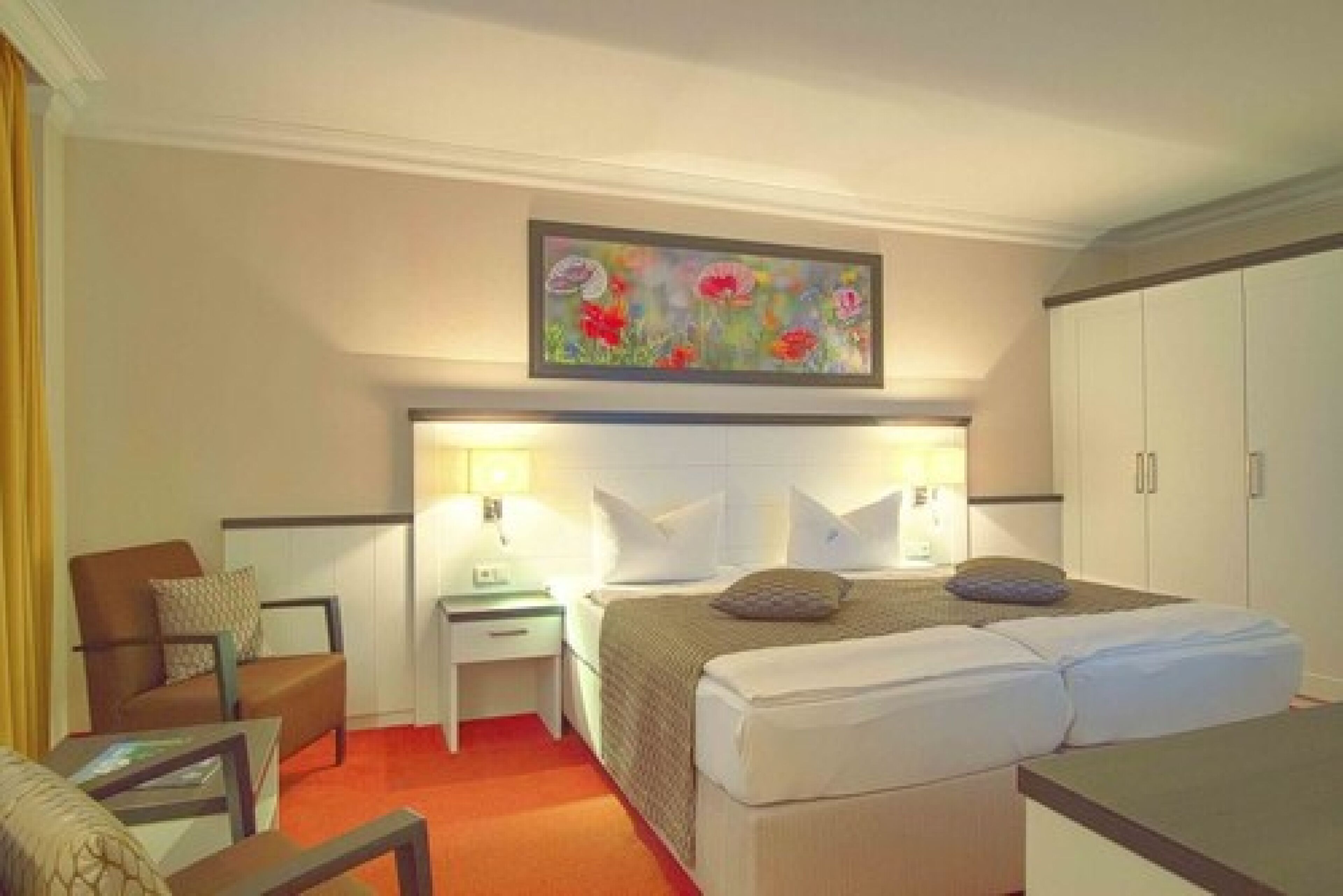 premium double room (harmonie) | hypo-allergenic bedding, desk, blackout curtains, soundproofing