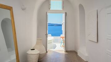 Gateway Sophia with Caldera Oia View | Ruang tamu | TV skrin rata