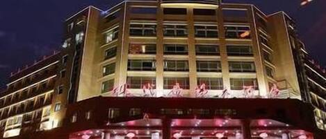 Front of property – evening/night