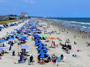 Vlak bij het strand