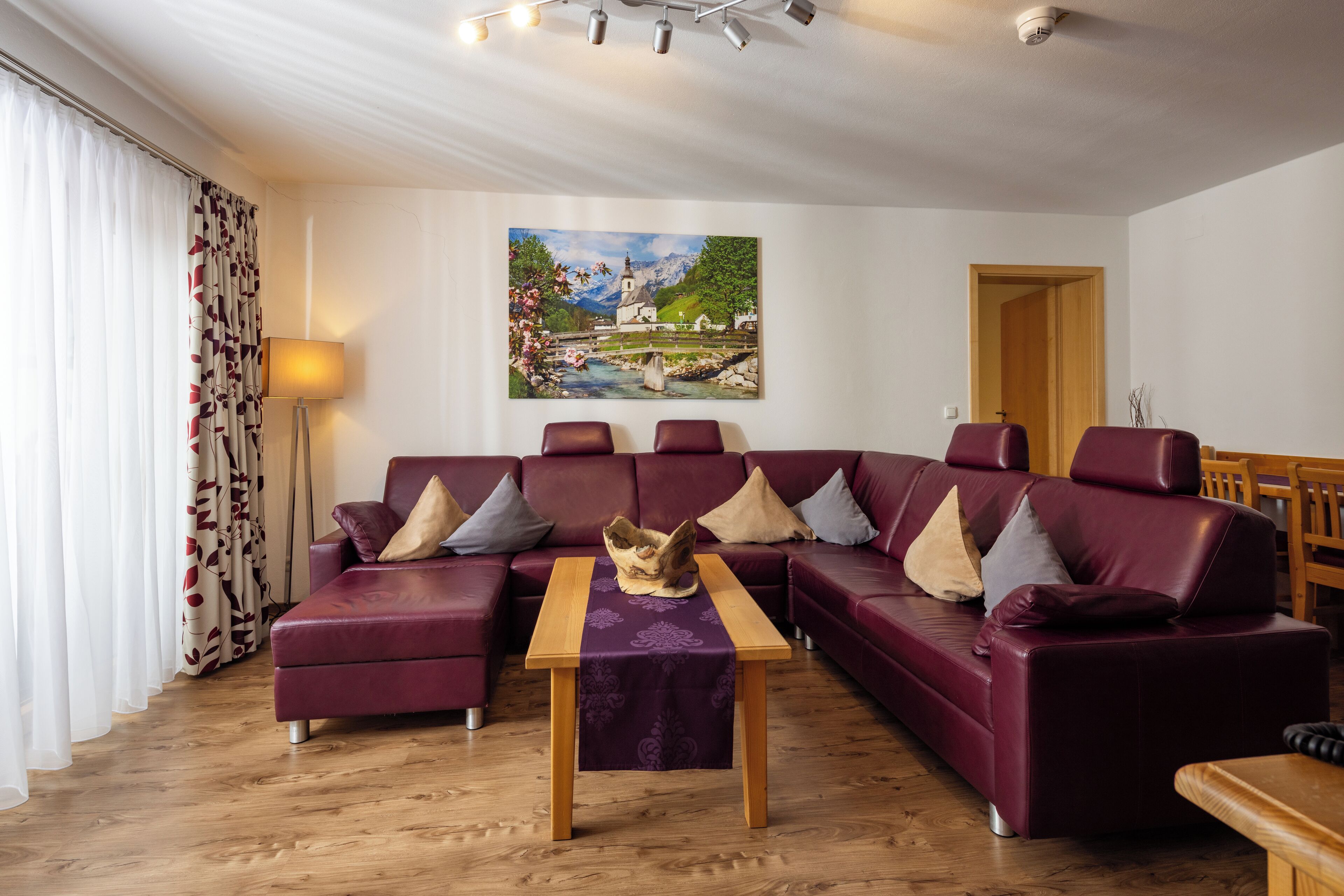 luxury apartment, balcony | living room | flat-screen tv