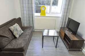 Apartment (Basement) | Wohnbereich | Flachbildfernseher