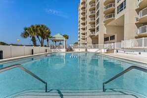 A heated pool