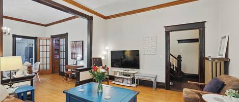 Smart TV, video games, DVD player, books