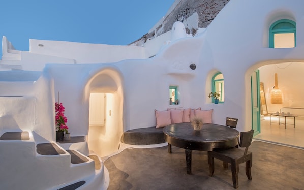 Two Bedroom Villa with Private Indoor Cave Pool | Terrace/patio