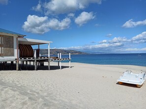 Private beach nearby, beach bar