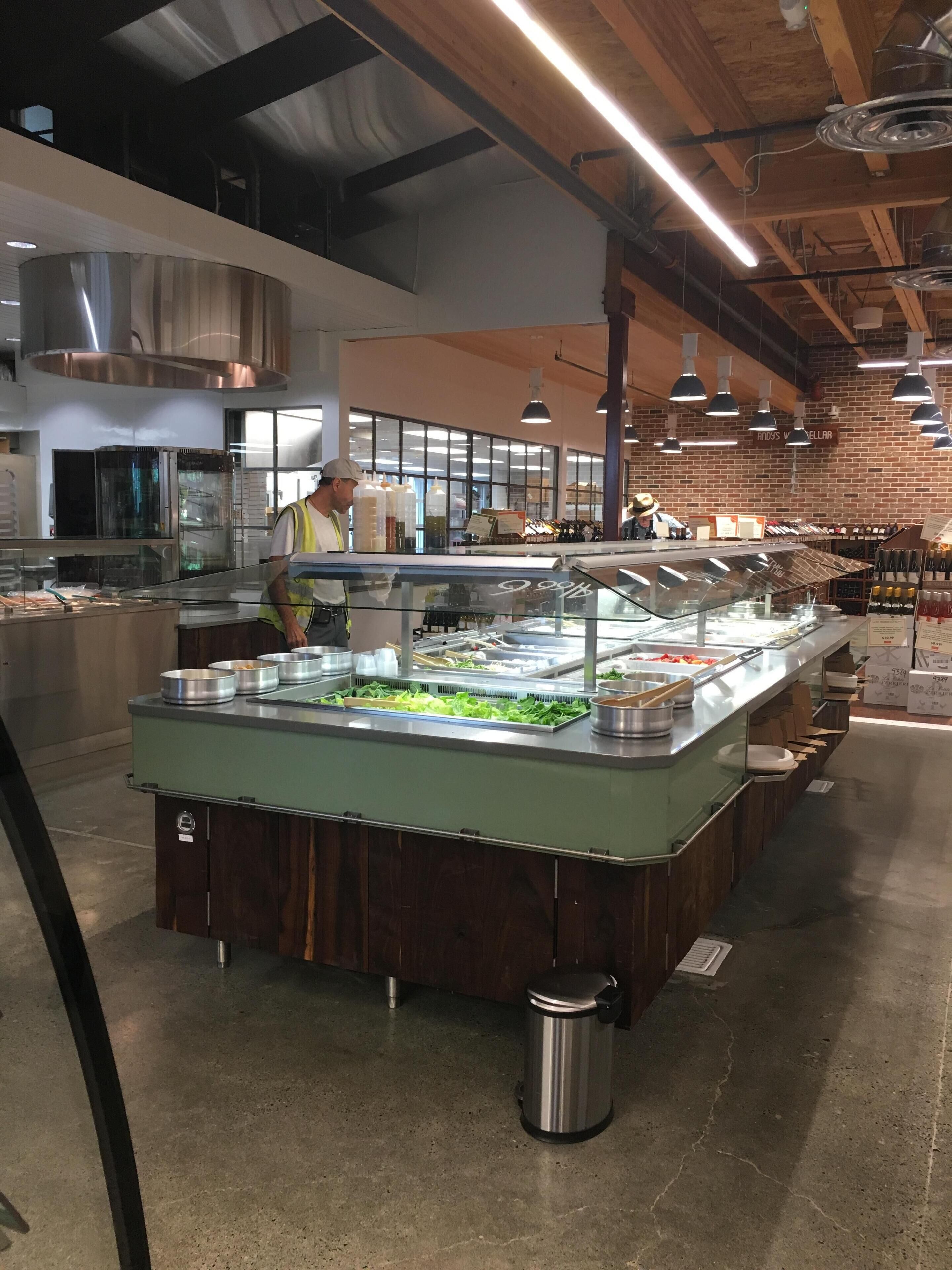 Salad and hot bar at Andy's.