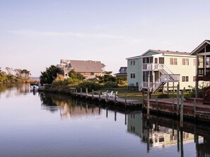 Exterior - Hoi Toide Low Toide:  Two homes in one.  Canal front, boat docking. (Ocracoke)