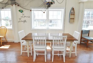 Dining - Hoi Toide Low Toide:  Two homes in one.  Canal front, boat docking. (Ocracoke)