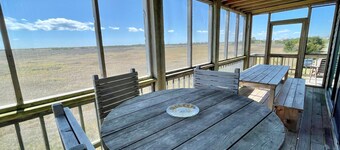 Skynear:  Private sweeping panorama of natural salt marsh and sound.