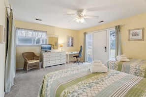 2 soveværelser, skrivebord, gratis Wi-Fi, sengetøj